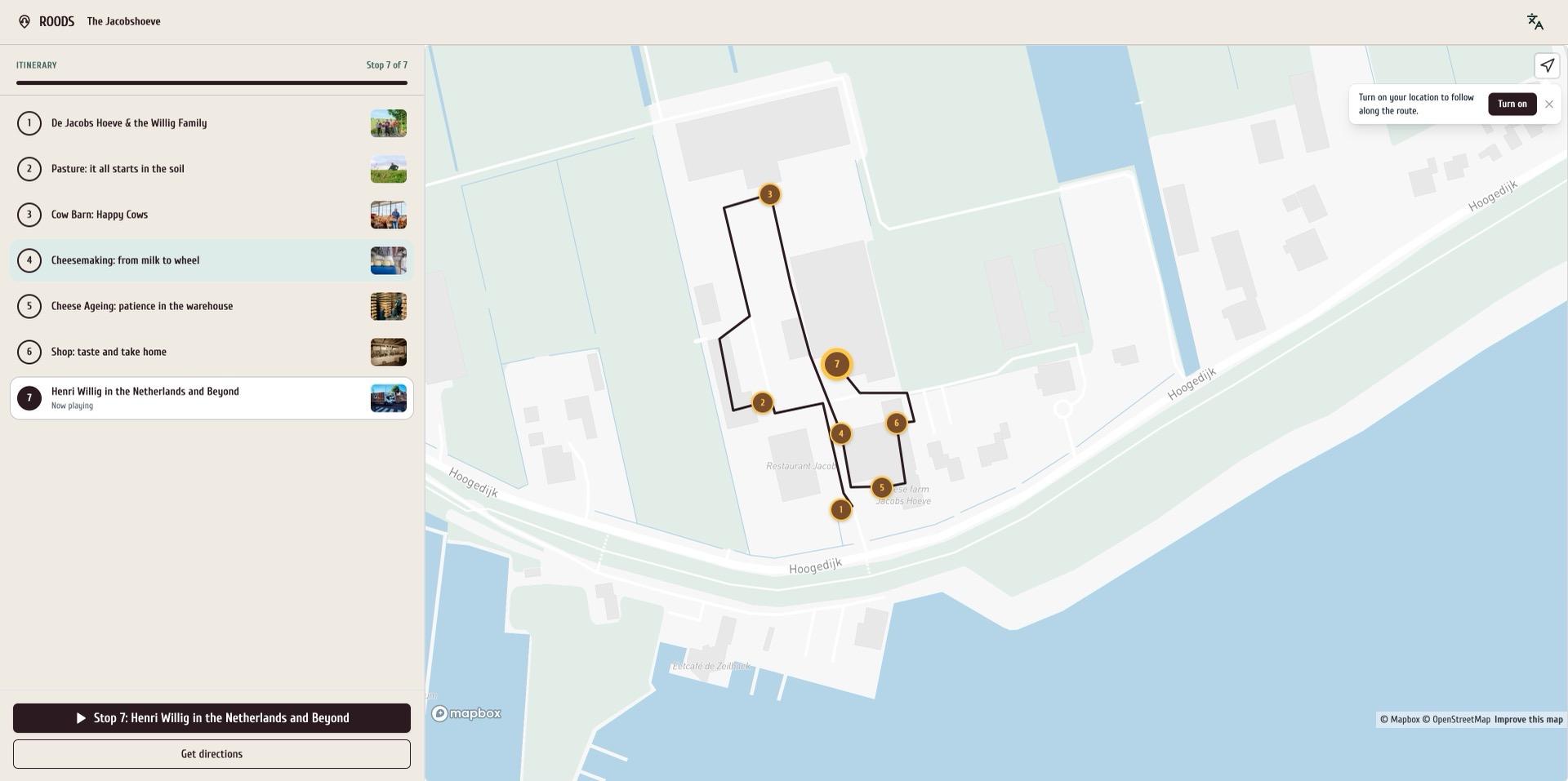 The Jacobshoeve route, seven stops across the Henri Willig cheese farm