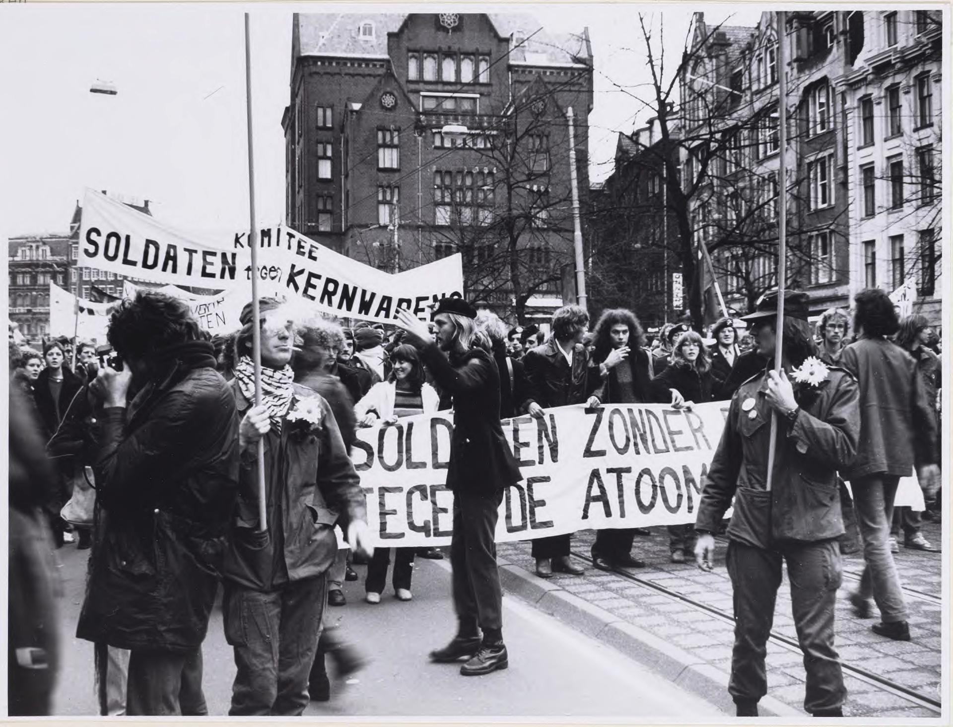 Demonstrations on the Museum Square, Amsterdam
