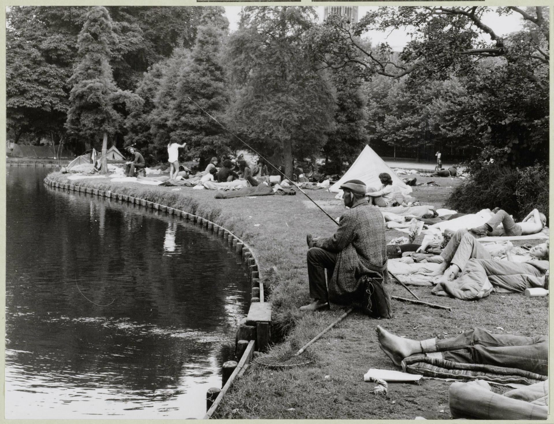 Sleeping in the Vondelpark, Amsterdam