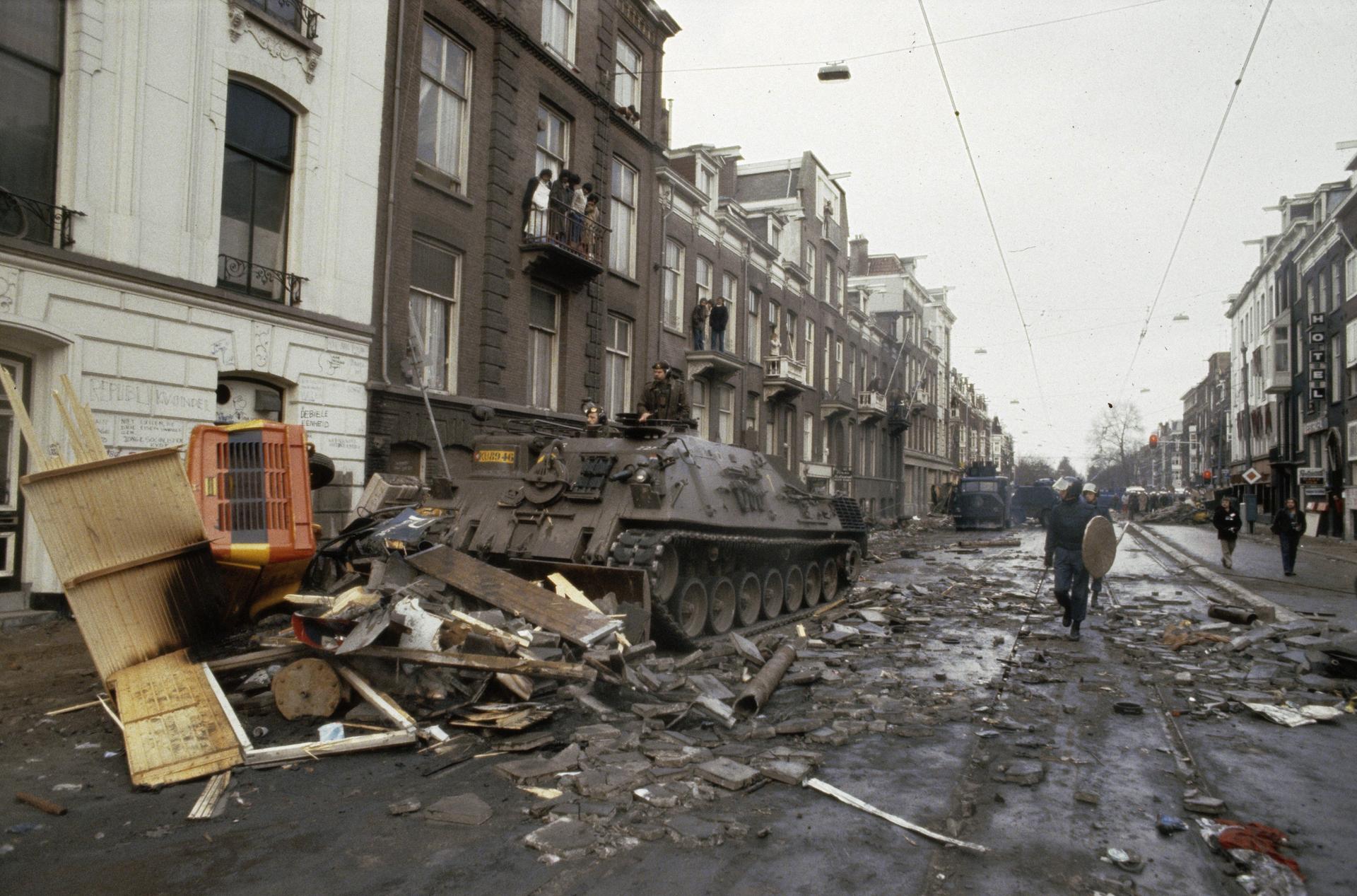 Riots in the Vondelstraat