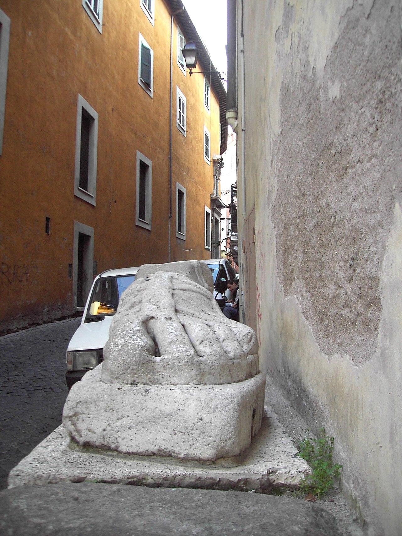 The marble foot