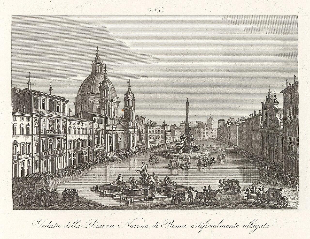 The square that's really a stadium, Rome