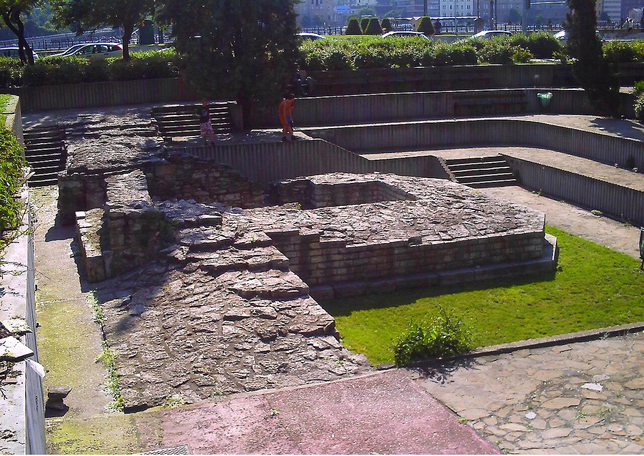 The Roman fort beneath the square